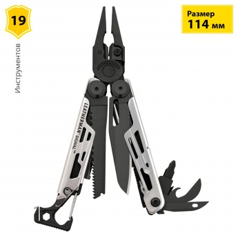 Мультитул LEATHERMAN SIGNAL BLACK & SILVER 832625 с нейлоновым чехлом Мультитул LEATHERMAN SIGNAL BLACK & SILVER 832625 с нейлоновым чехлом